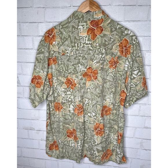 Lot of 3 VINTAGE y2k Hawaiian Shirts L 100% Rayon Button Down Island Tropical - Picture 13 of 13